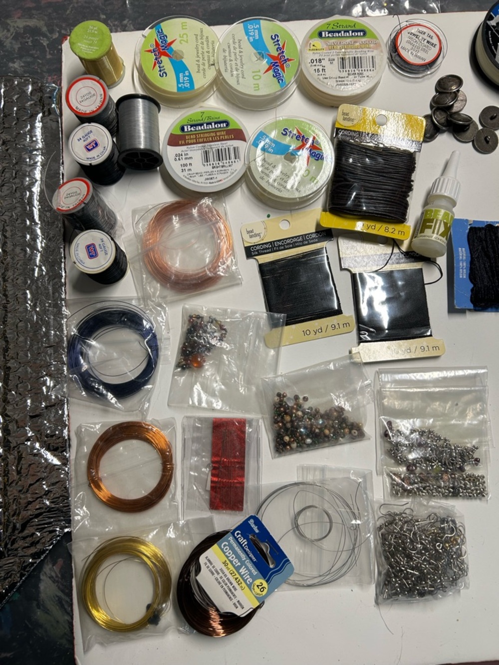 Assorted Jewelry-Making Supplies Kit – Black, Silver, Blue, Gold, Copper - Picture 4 of 13